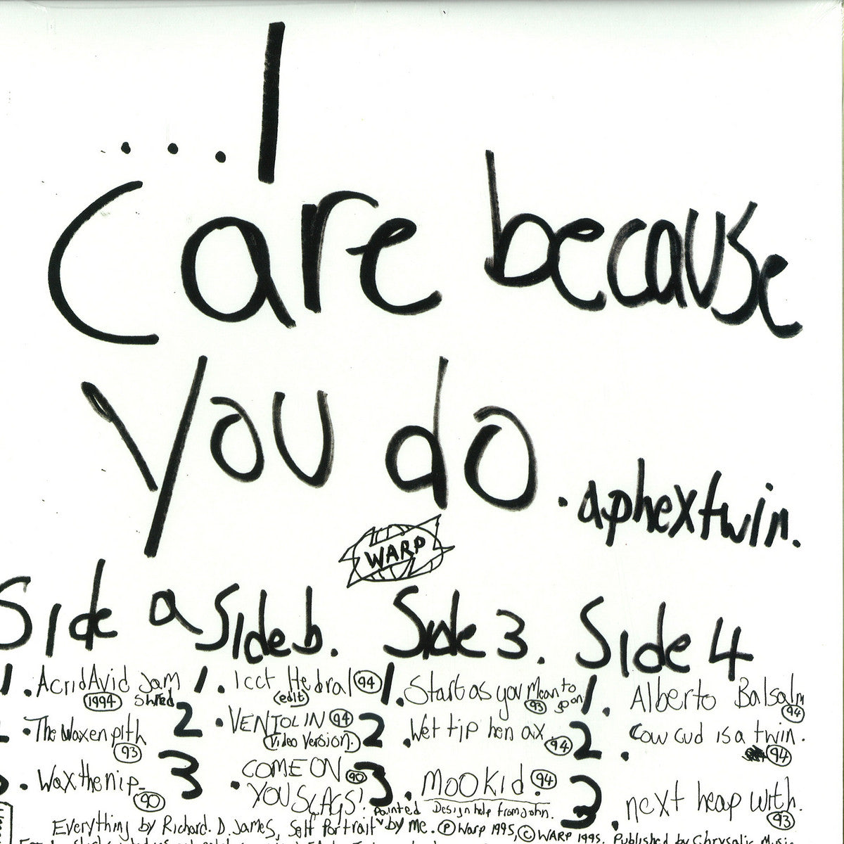 Aphex Twin - I Care Because You Do (2XLP)