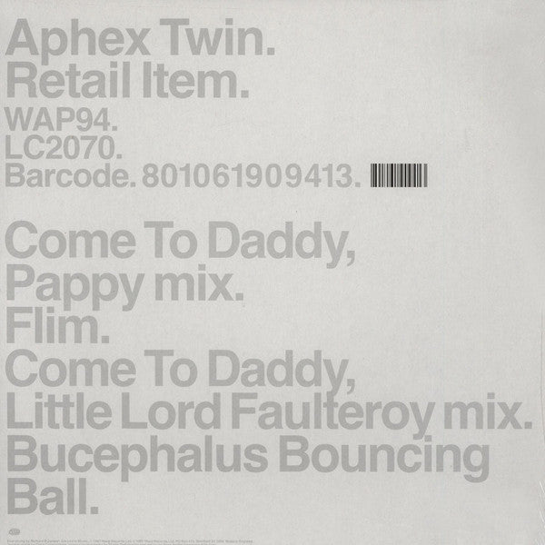 Aphex Twin – Come To Daddy