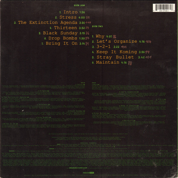 Organized Konfusion – Stress: The Extinction Agenda