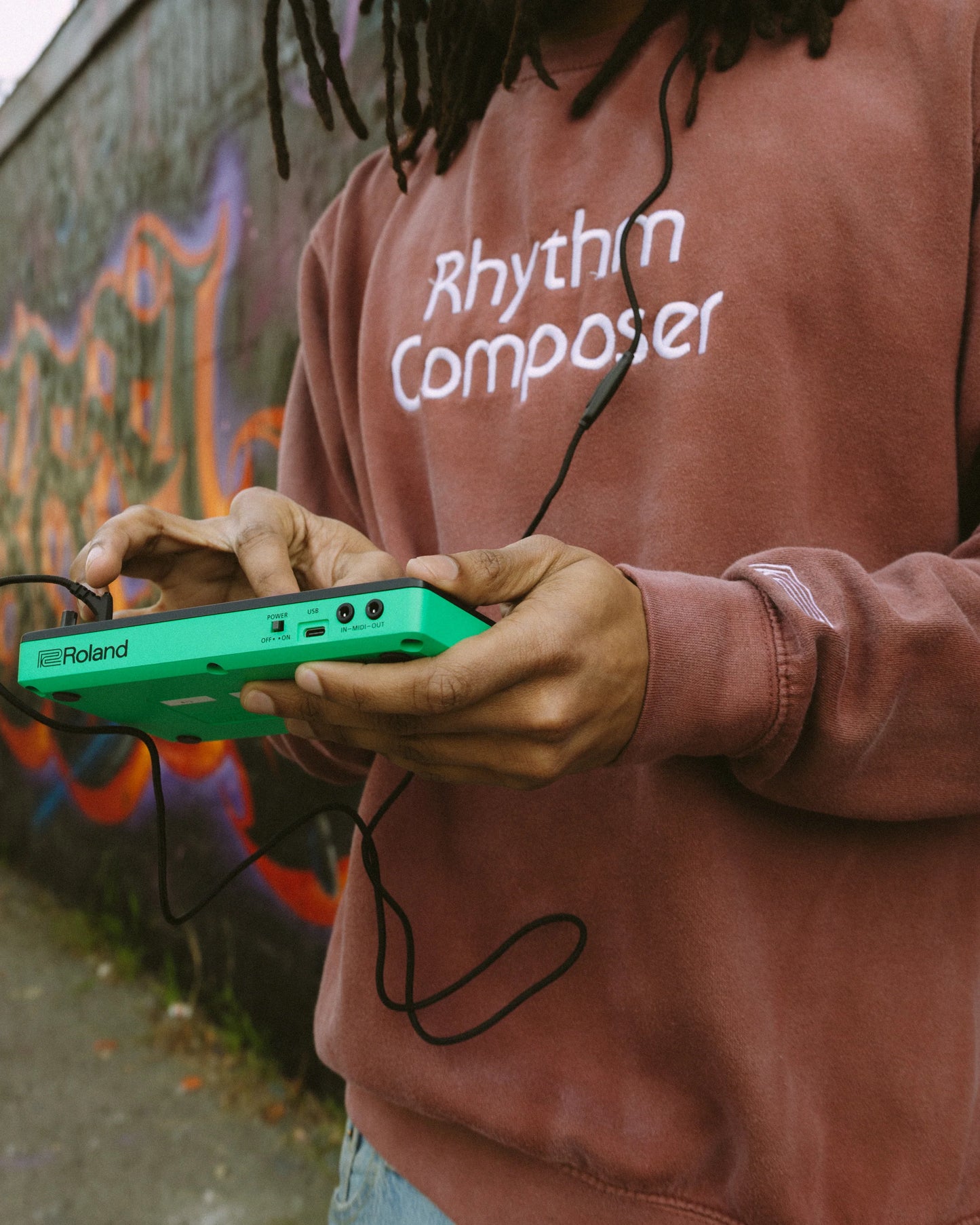 RHYTHM COMPOSER DYED CREWNECK