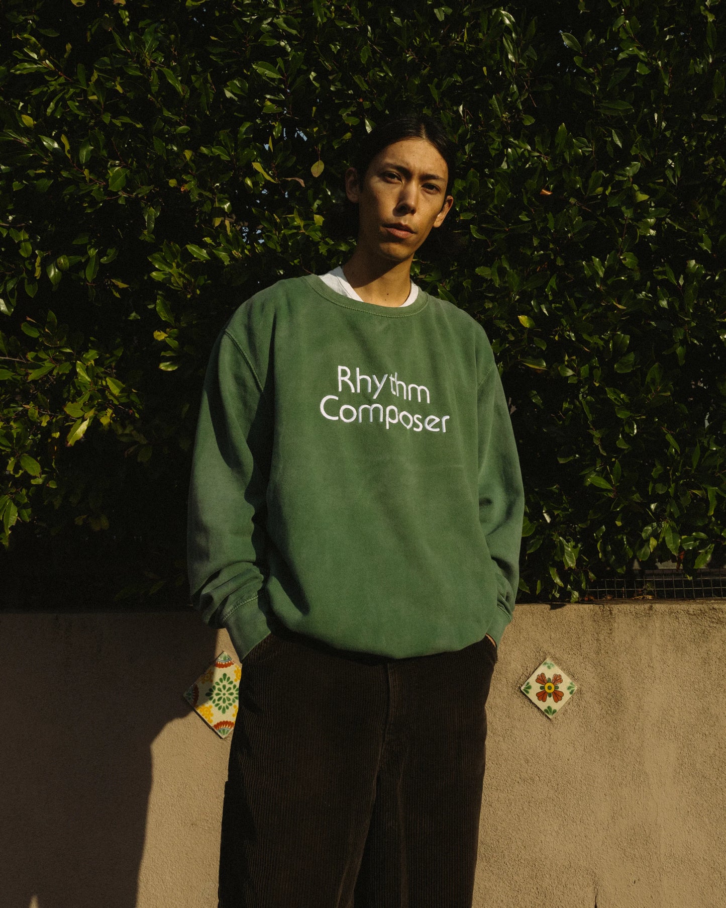 RHYTHM COMPOSER DYED CREWNECK