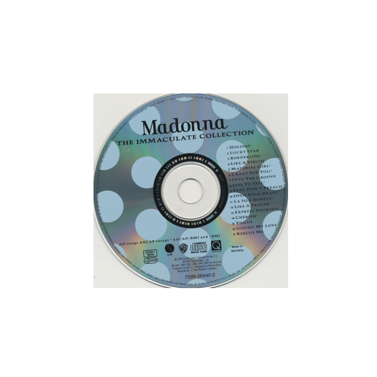 Madonna – The Immaculate Collection (CD)