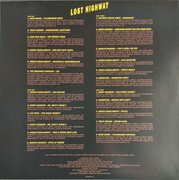 Various – Lost Highway (Original Motion Picture Soundtrack)