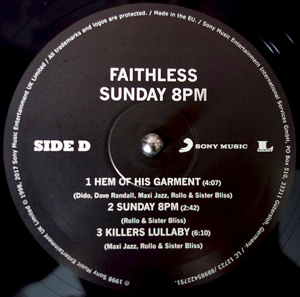 Faithless – Sunday 8PM