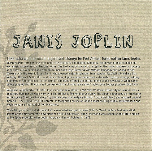 Janis Joplin – The Woodstock Experience