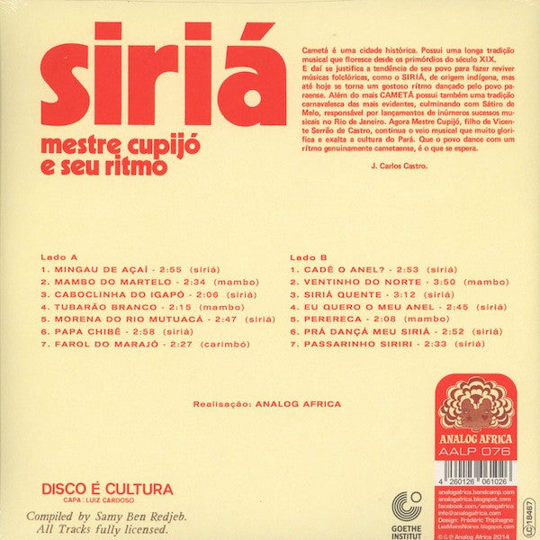 Mestre Cupijó E Seu Ritmo – Siriá