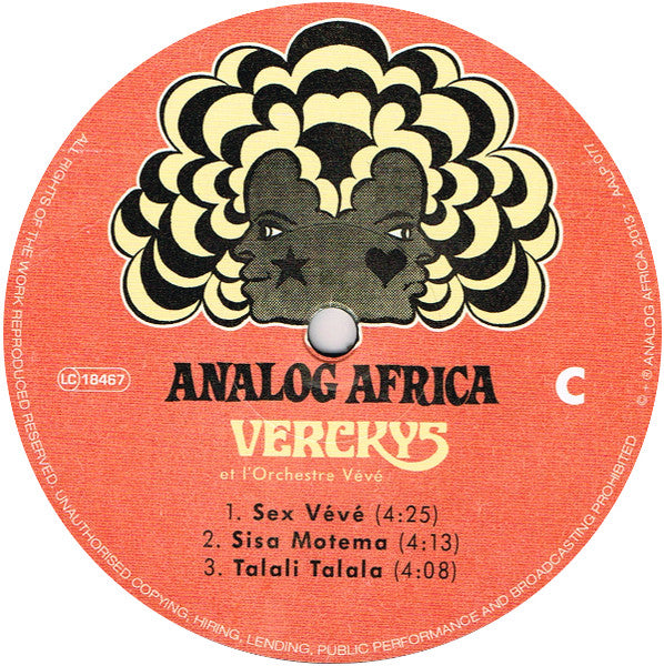 Verckys Et L'Orchestre Vévé* – Congolese Funk, Afrobeat & Psychedelic Rumba 1969-1978
