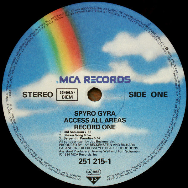 Pyro Gyro Spyro Gyra – Access All Areas – Analog Kultur