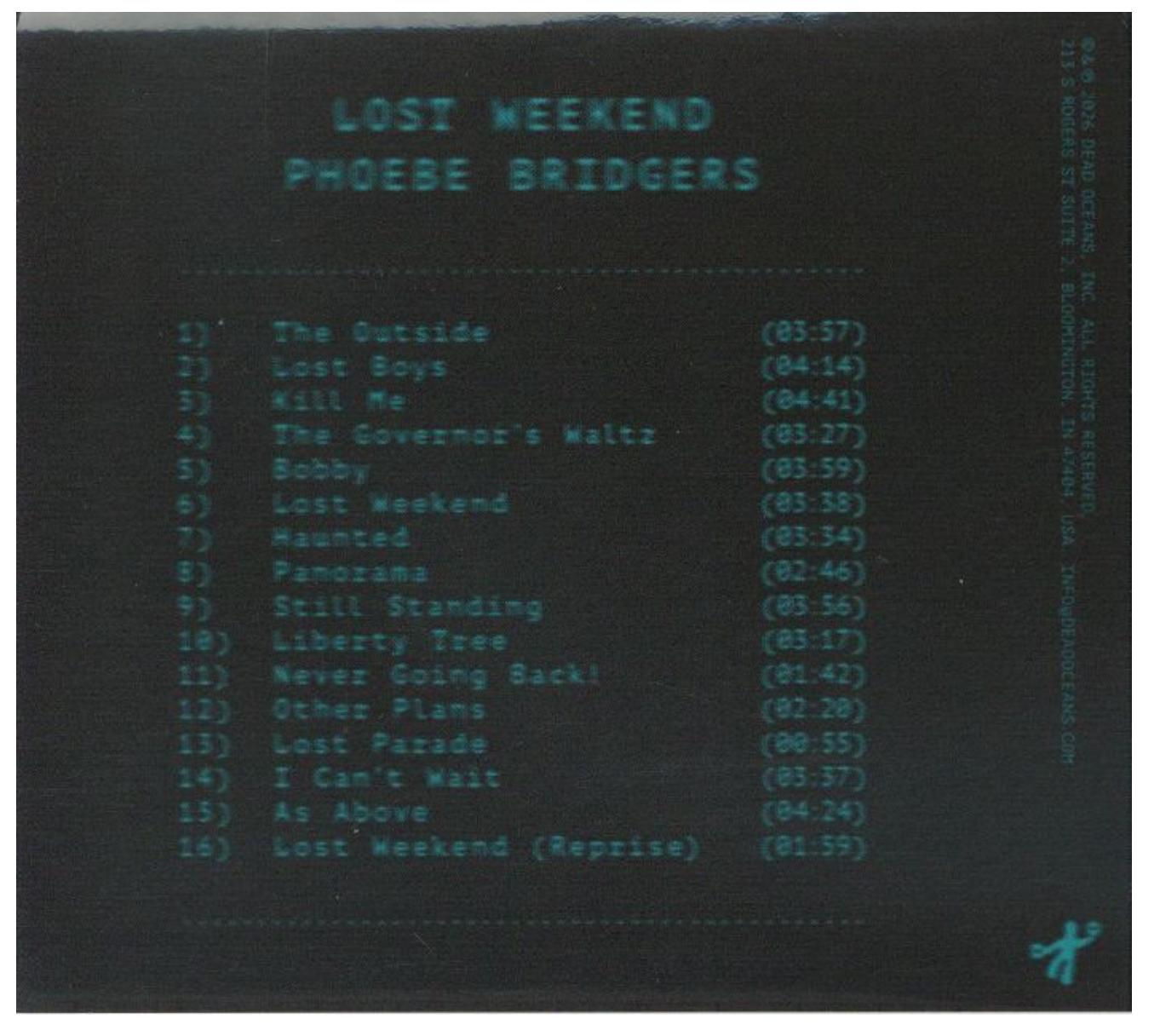 Phoebe Bridgers - Lost Weekend (CD)